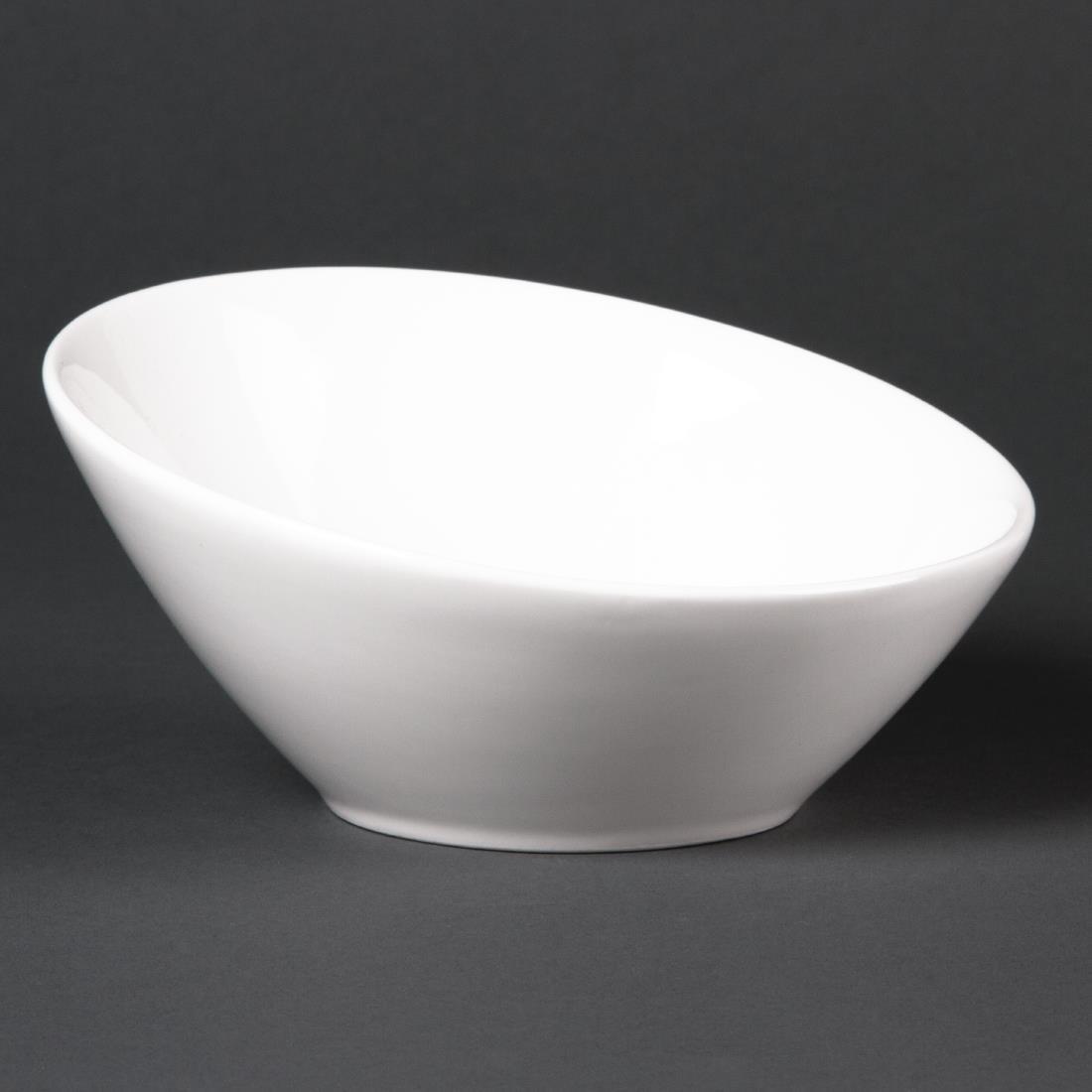 Olympia Lumina Oval Sloping Bowls 148mm (Pack of 6) - CF383  - 1