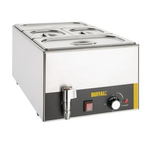 Buffalo Bain Marie with Tap and Pans - S047  - 1