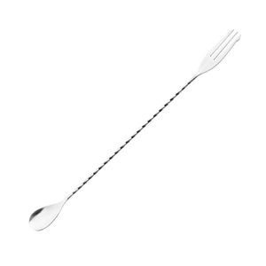 Olympia Cocktail Mixing Spoon with Fork - DR596  - 1