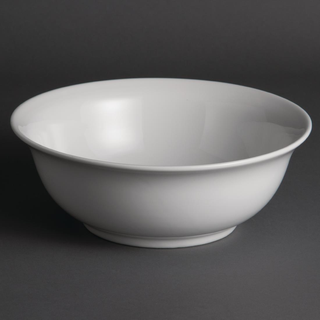 Olympia Whiteware Salad Bowls 235mm (Pack of 6) - W436  - 2