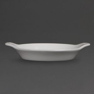 Olympia Whiteware Round Eared Dishes 170 x 140mm (Pack of 6) - W439  - 1