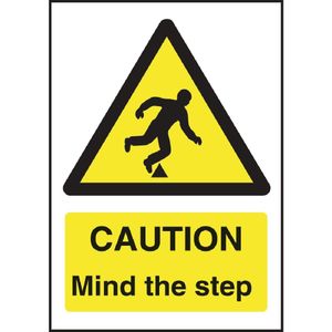 Caution Mind The Step Sign - W290  - 1