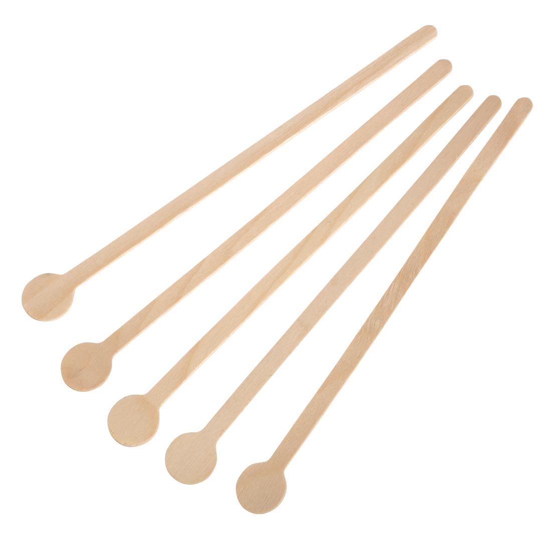 Fiesta Compostable Wooden Cocktail Stirrers 200mm (Pack of 100) - DB494  - 3