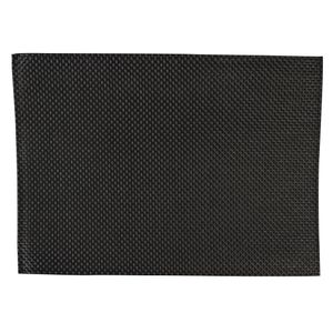 APS PVC Placemat Black (Pack of 6) - GJ992  - 1