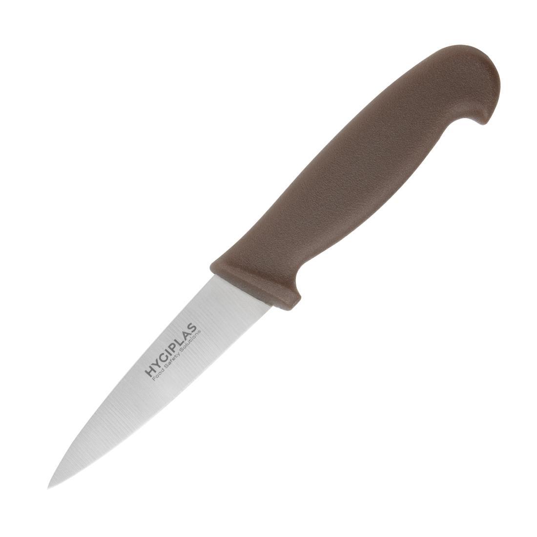 Hygiplas Paring Knife Brown 9cm - C840  - 1