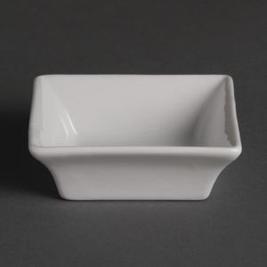 Olympia Miniature Square Dishes 75mm (Pack of 12) - Y136  - 1