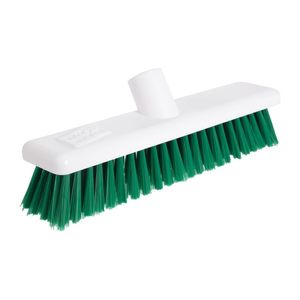 Jantex Soft Hygiene Broom Green 12in - GK873  - 1
