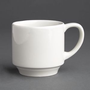 Churchill Art de Cuisine Menu Stackable Tea Cups 210ml (Pack of 6) - CE794  - 1