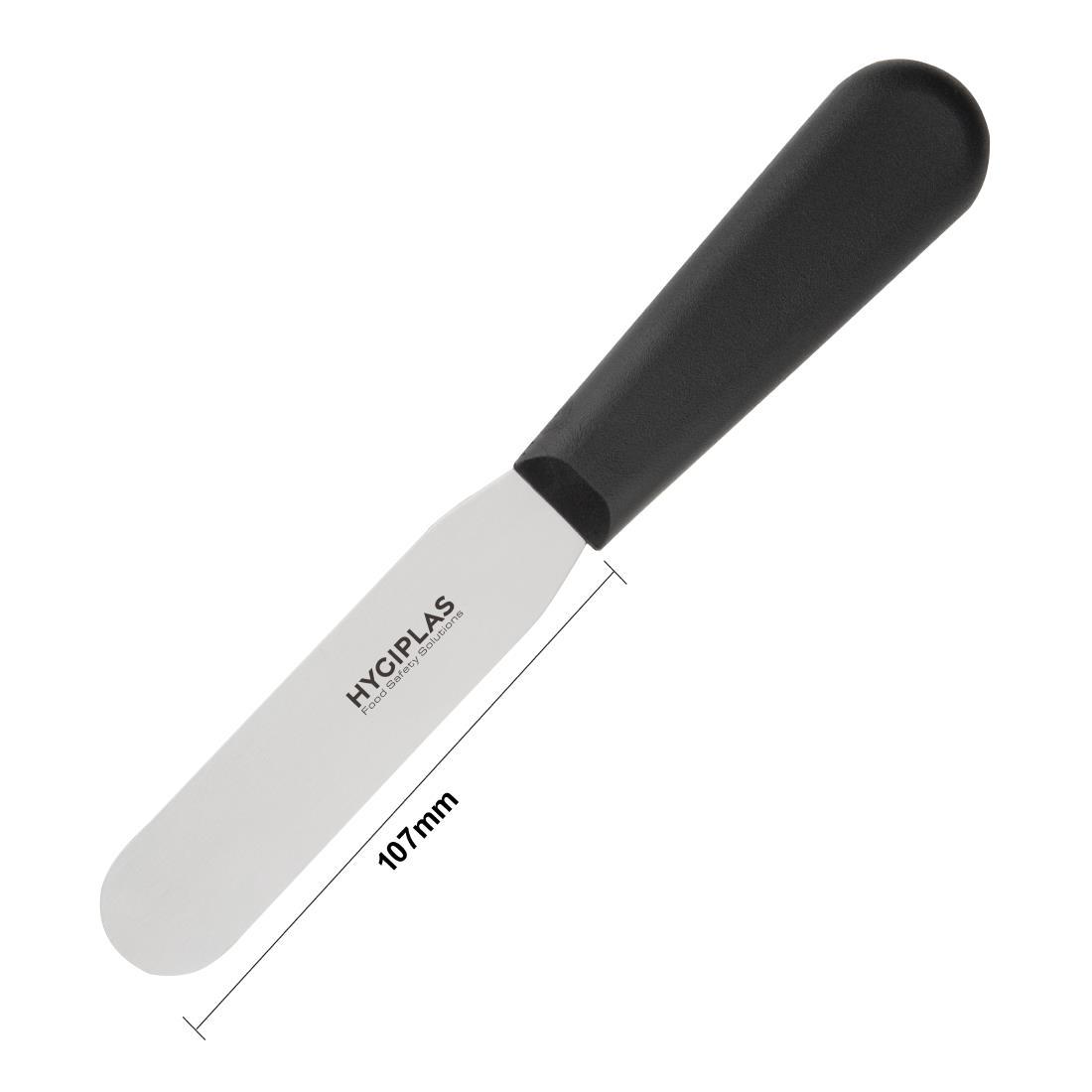 Hygiplas Straight Blade Palette Knife Black 10cm - D401  - 5