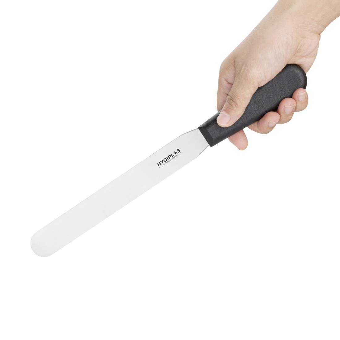 Hygiplas Straight Blade Palette Knife Black 20.5cm - D404  - 2