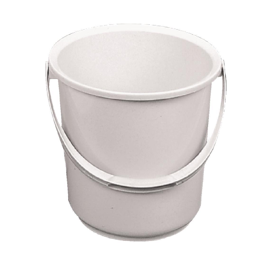 Jantex Plastic Bucket White 8Ltr - L573  - 1