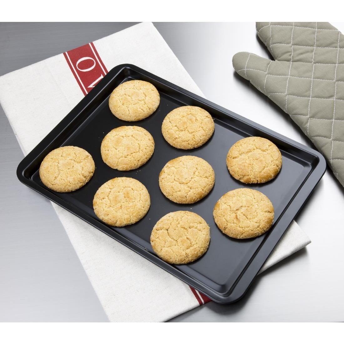 Vogue Non-Stick Carbon Steel Baking Tray 370 x 257mm - GD014  - 3