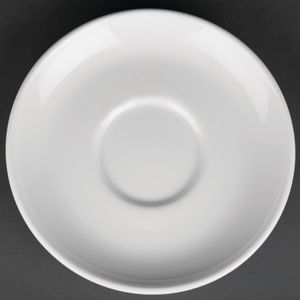 Royal Porcelain Classic White Breakfast Saucers 160mm (Pack of 12) - CG030  - 1