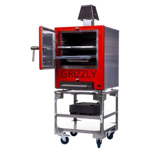 Grizzly Commercial Charcoal Oven Smoker and Grill Red - FW671  - 3