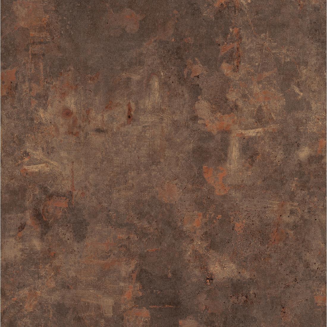 Werzalit Pre-drilled Square Table Top  Rust Brown 800mm - GR643  - 1