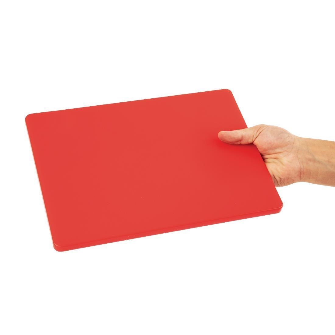 Hygiplas Low Density Red Chopping Board Small - GH794  - 4
