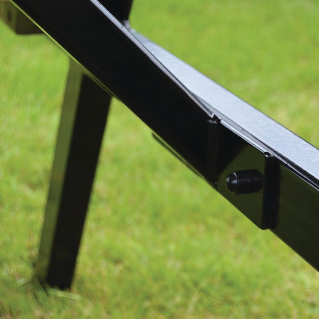 Bolero Steel Frame Wooden Picnic Bench 4ft - DM990  - 3
