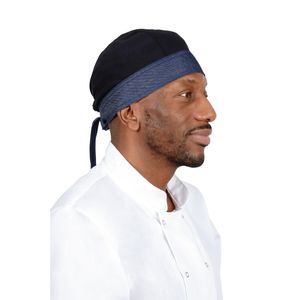 Southside Chef Bandana Denim and Black - BB617  - 3