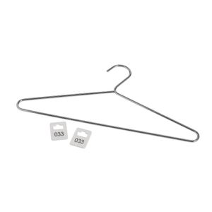 Chrome Plated Steel Hangers with Tags (Pack of 50) - DP918  - 1