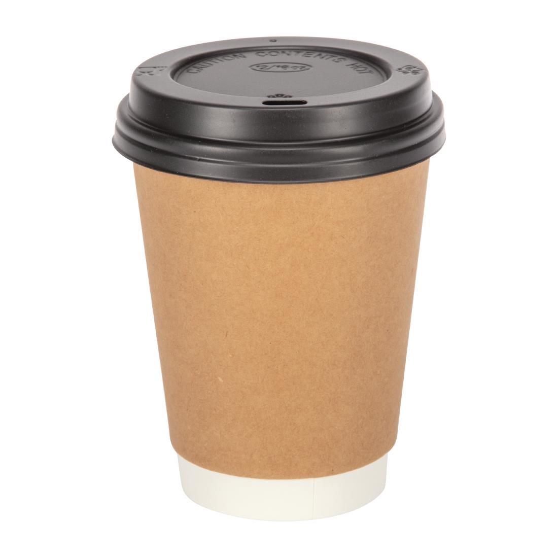 Fiesta Recyclable Coffee Cups Double Wall Kraft 340ml / 12oz (Pack of 500) - GP440  - 3
