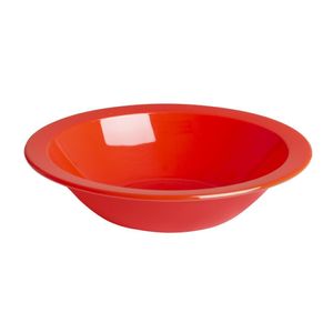 Olympia Kristallon Polycarbonate Bowls Red 172mm (Pack of 12) - CB774  - 1