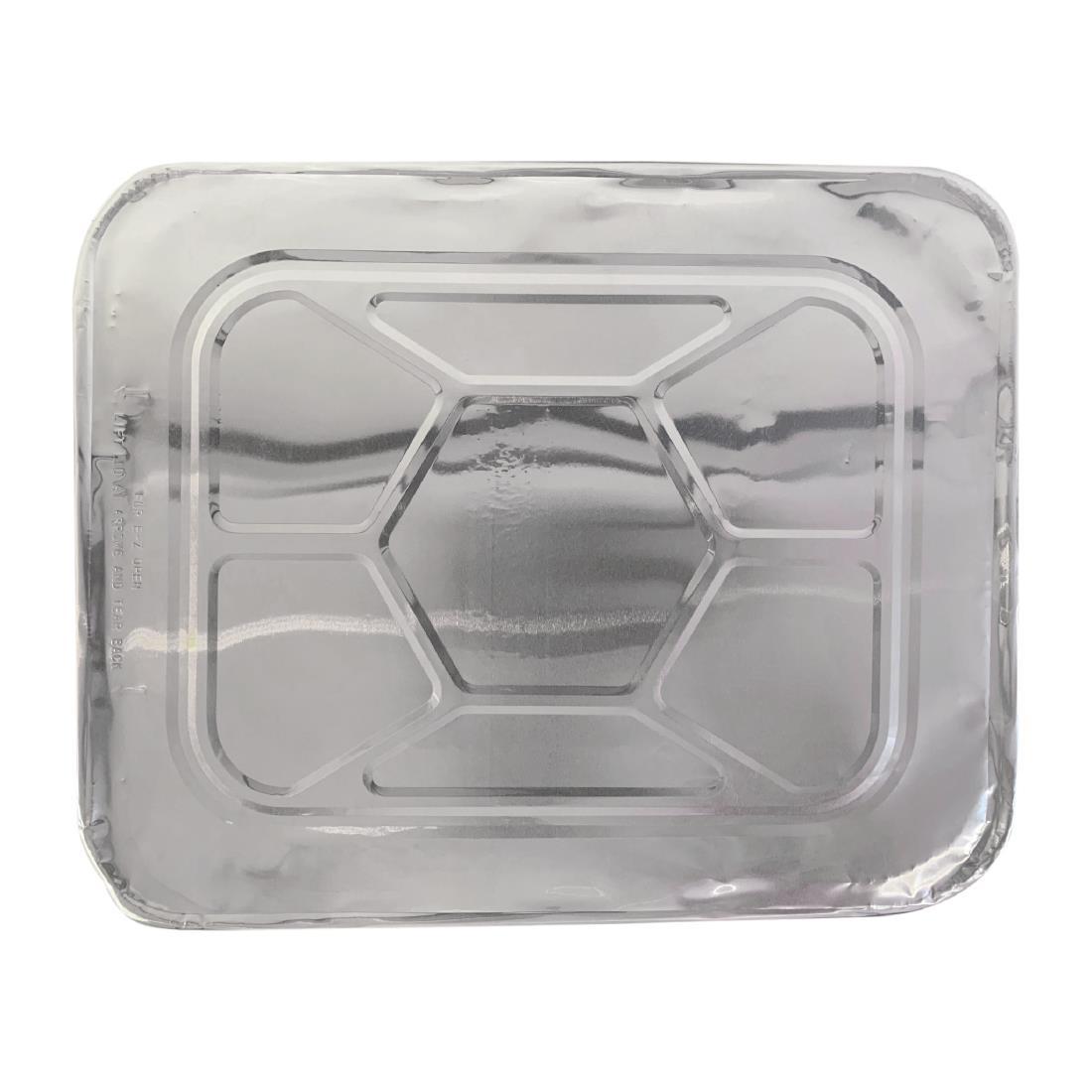 Foil Lid for 1/2 Gastronorm Takeaway Containers (Pack of 100 ) - FJ859  - 1