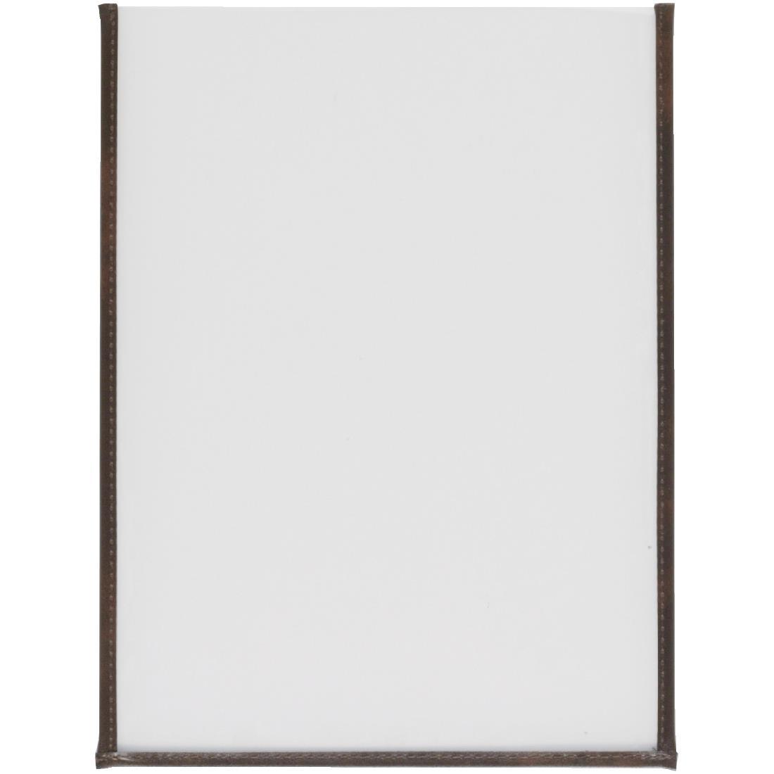 Securit Crystal Double Sided Menu Cover A4 Single (Pack of 3) - CB841  - 1