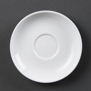Olympia Whiteware Espresso Saucers (Pack of 12) - CB465  - 1