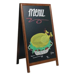 Securit Duplo Pavement Board 1250 x 705mm Dark Wood - CE431  - 3