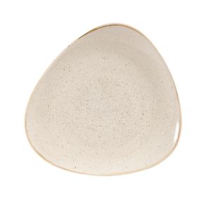 Churchill Stonecast Triangular Plates Nutmeg Cream 265mm (Pack of 12) - DW372  - 1