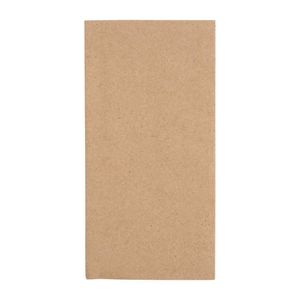 Fiesta Recyclable Recycled Dinner Napkin Kraft 40x40cm 2ply 1/8 Fold (Pack of 2000) - FE250  - 1