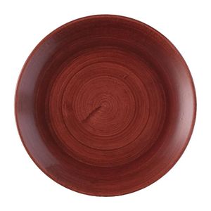 Churchill Stonecast Patina Evolve Coupe Plate Red Rust 219mm (Pack of 12) - FS882  - 1