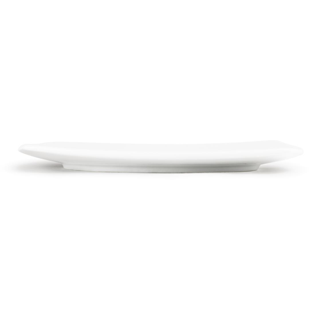Olympia Whiteware Rounded Square Plates 270mm (Pack of 6) - CB493  - 3