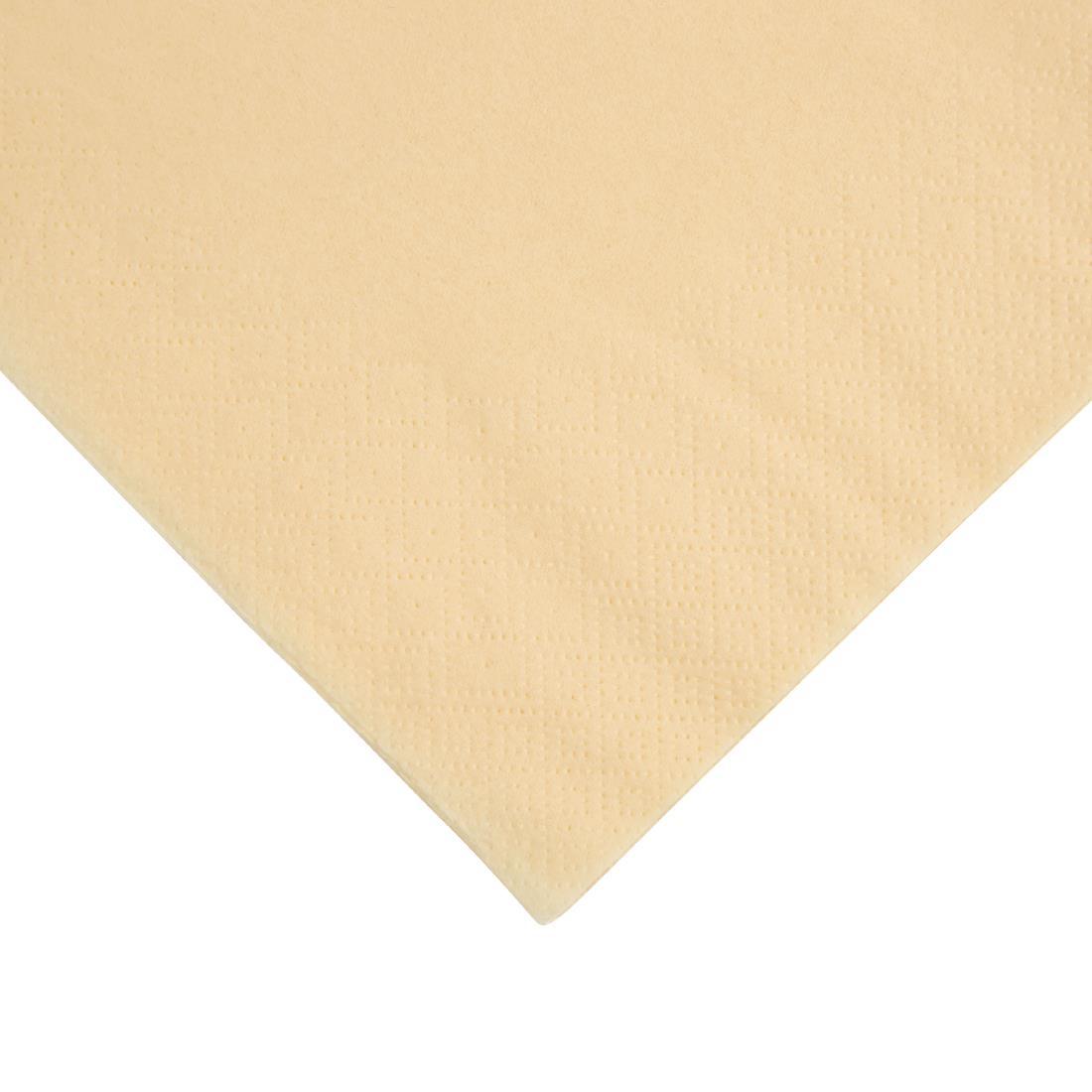 Fiesta Recyclable Dinner Napkin Cream 40x40cm 3ply 1/4 Fold (Pack of 1000) - FE252  - 2