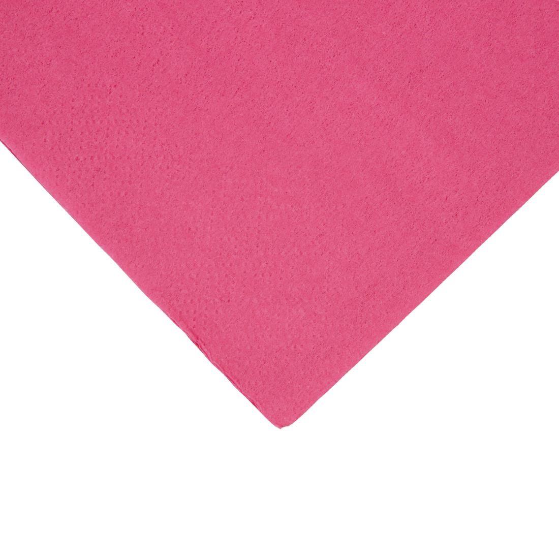 Fiesta Recyclable Dinner Napkin Pink 40x40cm 2ply 1/8 Fold (Pack of 2000) - FE246  - 2