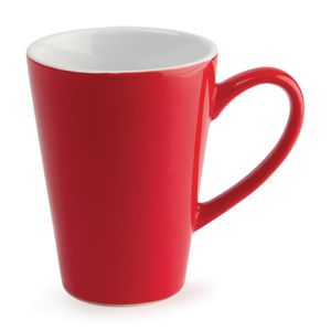 Olympia Cafe Latte Cups Red 340ml (Pack of 12) - GL486  - 1