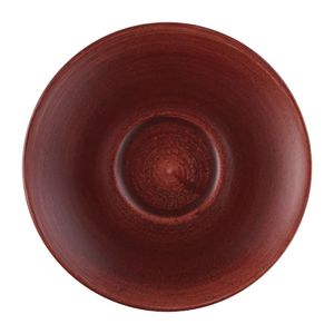 Churchill Stonecast Patina Cappuccino Saucer Red Rust 159mm (Pack of 12) - FS892  - 1