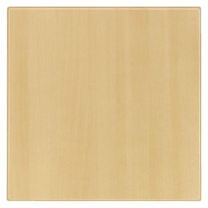 Werzalit Pre-drilled Square Table Top  Planked Beech 800mm - GR504  - 1