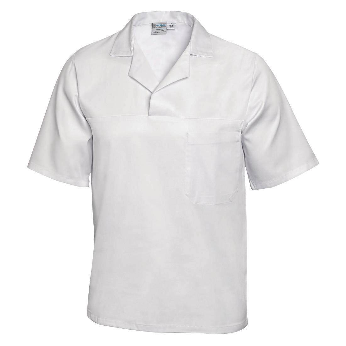 Unisex Bakers Shirt White XL - A102-XL  - 5