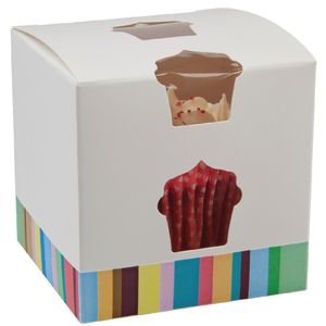 Colpac Single-Cavity Cupcake Boxes (Pack of 10) - GG230  - 1