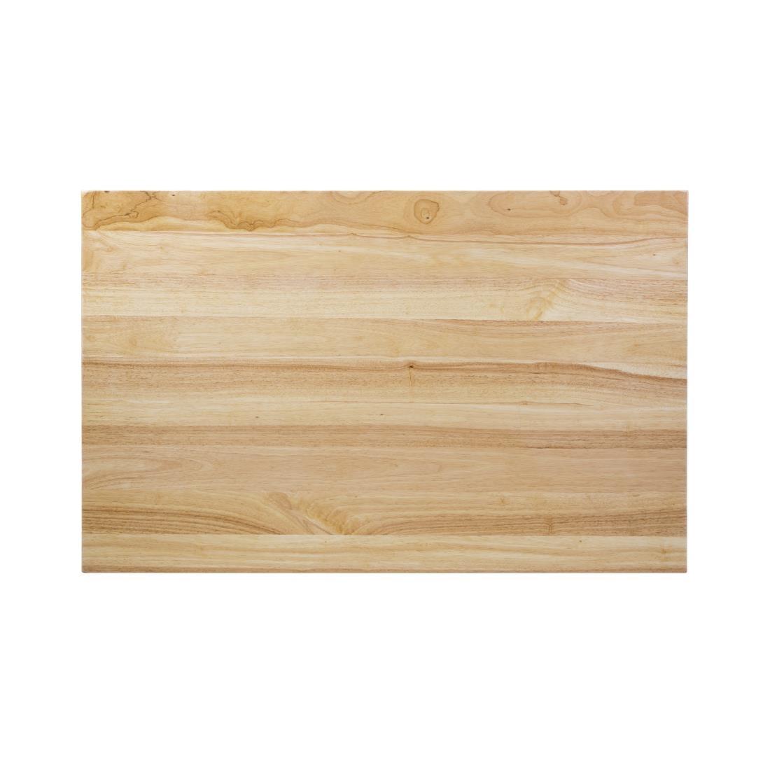 Bolero Pre-drilled Rectangular Table Top Natural 1100 x 700mm - DY727  - 1