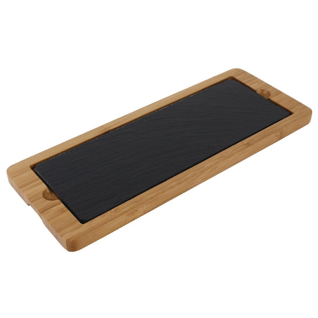 Olympia Wooden Base for Slate Platter 330 x 130mm - GM258  - 2