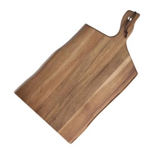 Olympia Acacia Wood Wavy Handled Wooden Board Large 355mm - GM264  - 1