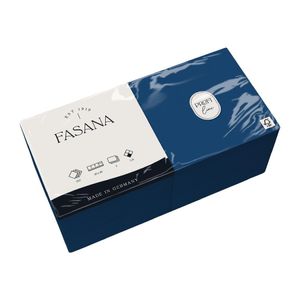 Fasana Dinner Napkin Blue 40x40cm 3ply 1/4 Fold (Pack of 1000) - CC590  - 2