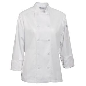 Chef Works Marbella Womens Executive Chefs Jacket White S - B138-S  - 2