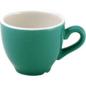 Churchill New Horizons Colour Glaze Espresso Cups Green 85ml (Pack of 24) - M792  - 1