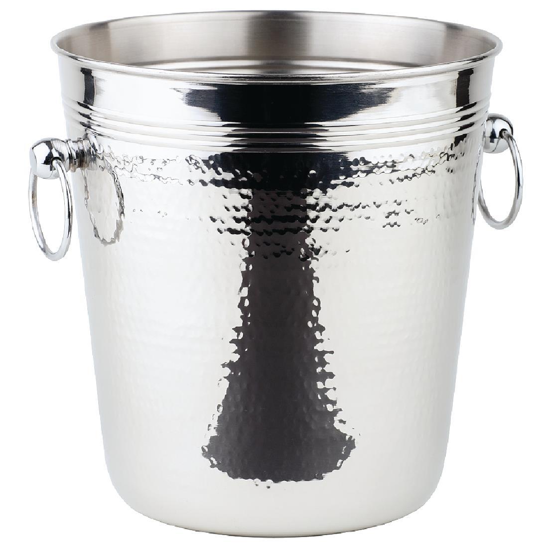 APS Hammered Stainless Steel Wine And Champagne Bucket - CB883  - 1