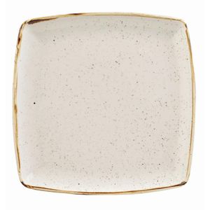 Churchill Stonecast Deep Square Plate Barley White 260mm (Pack of 6) - DK529  - 1