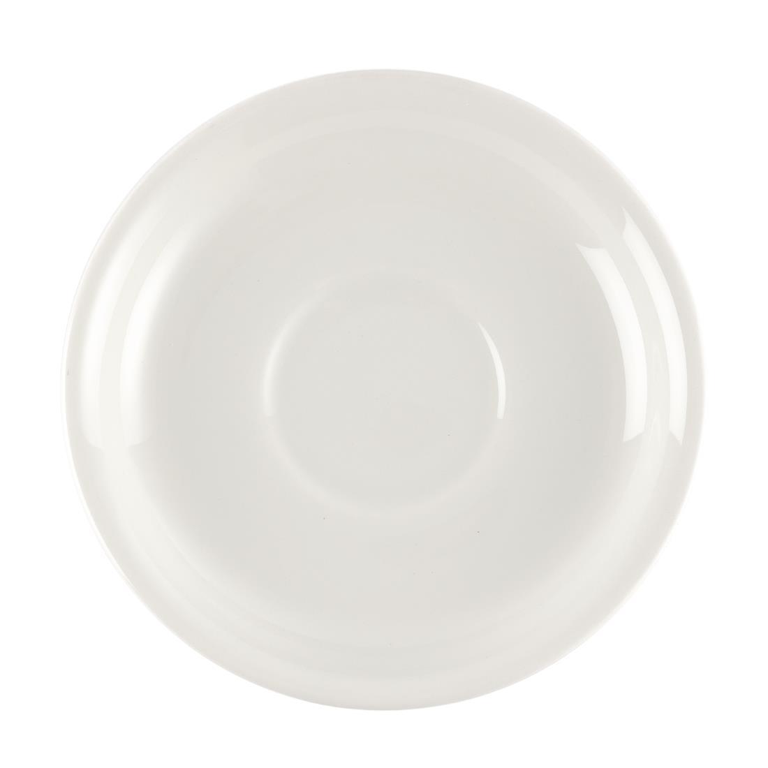 Churchill Plain Whiteware Small Saucers 140mm (Pack of 24) - W887  - 2
