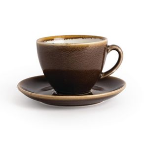 Olympia Kiln Cappuccino Saucer Bark 140mm (Pack of 6) - GP363  - 3